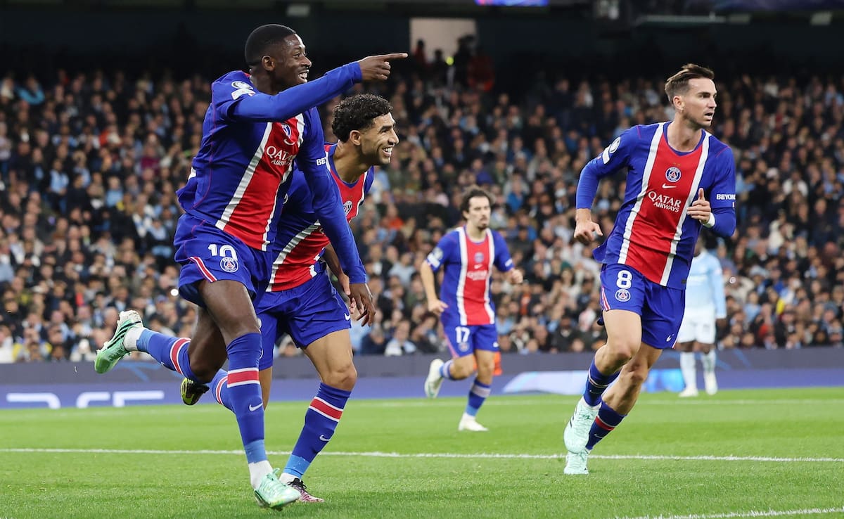 París Saint-Germain derrotó a Manchester City en la segunda jornada de la UEFA Champions League. //Foto, EFE: ADAM VAUGHAN