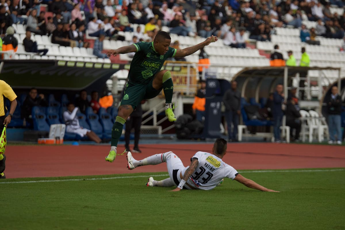 MANIZALES, 09 de febrero de 2025.- Once Caldas vs. Atlético Bucaramanga. (Colprensa-Santiago Álvarez).