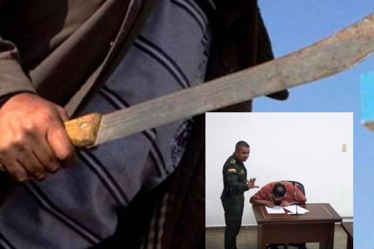 Manizales: Amenazó a la esposa con machete porque no le gustó la comida, ella pidió que lo suelten
