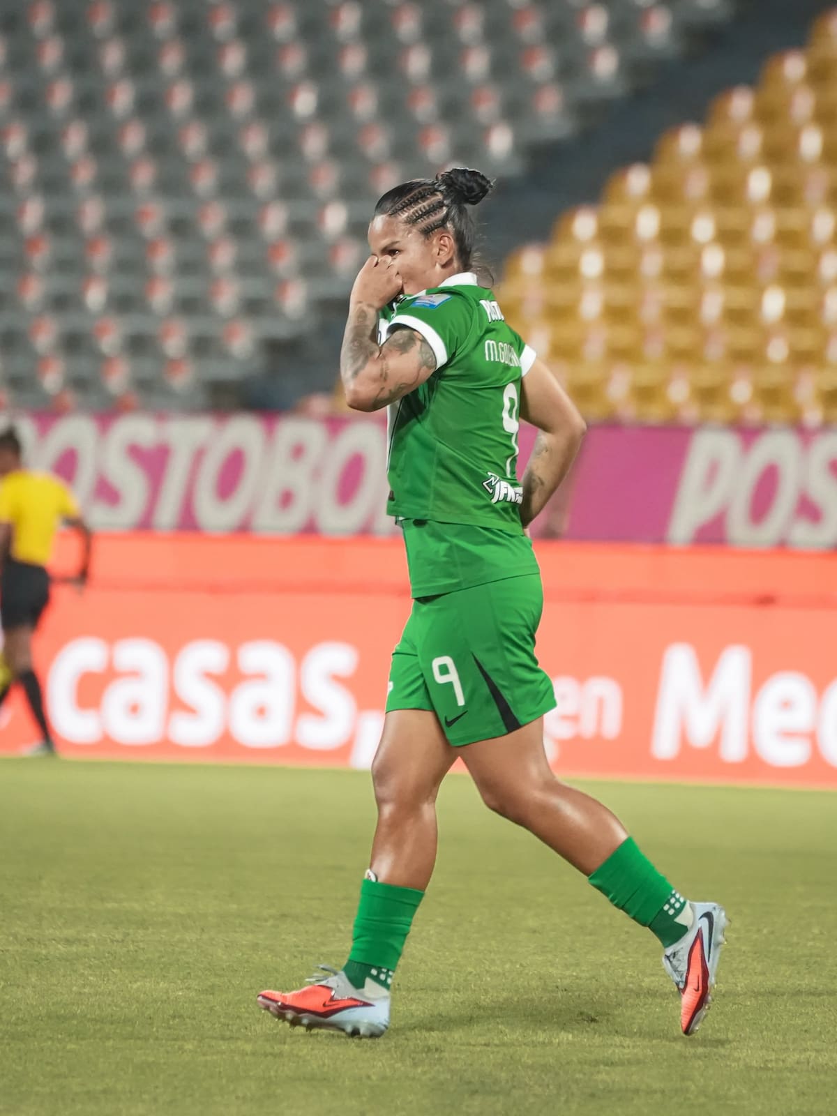 La delantera santandereana Manuela González es la goleadora de la Liga BetPlay Femenina de 2026. Foto: Atlético Nacional.