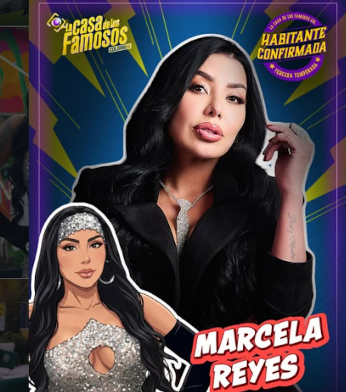 Marcela Reyes fue la última participante en entrar a La casa de los famosos por sorpresa. //Foto: IG @lacasadelosfamosos1.