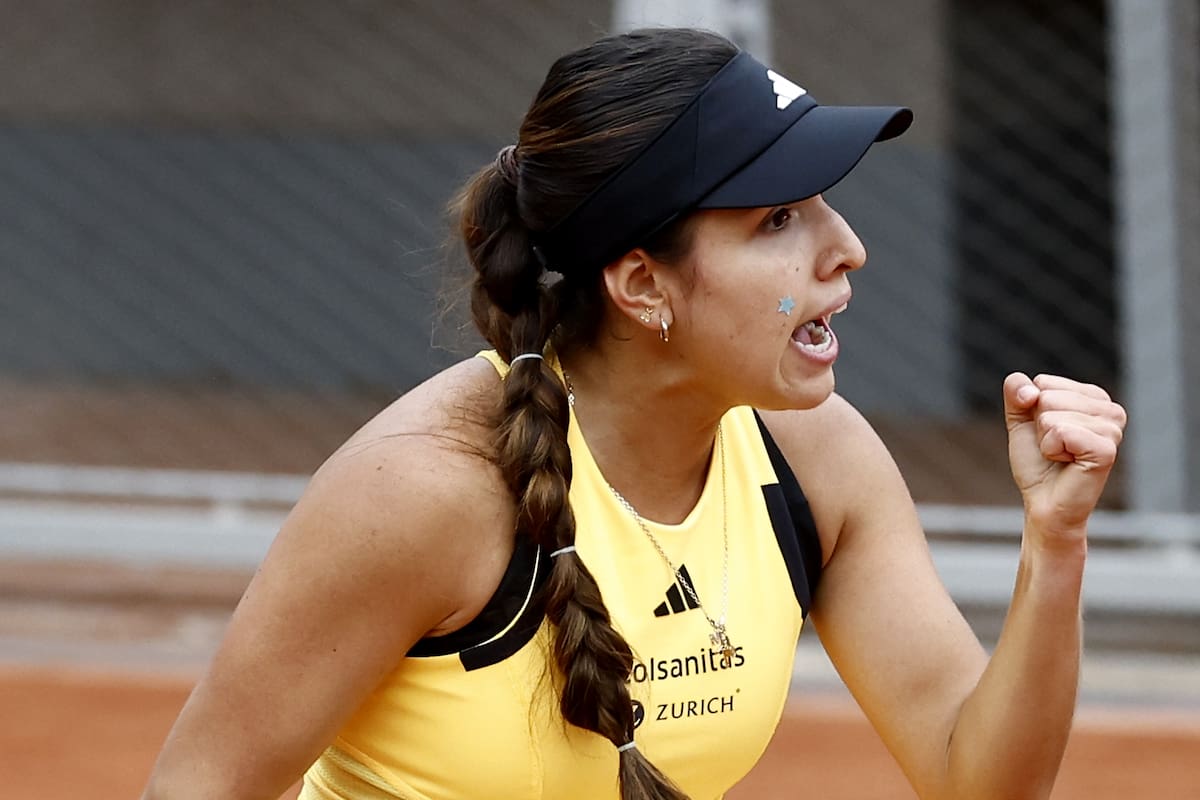 La tenista colombiana María Camila Osorio avanzó a la segunda fase de Roland Garros.