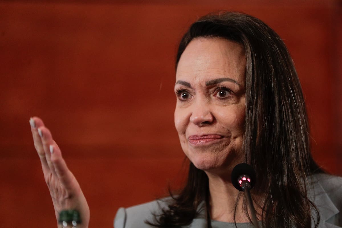 La opositora venezolana y Premio Nobel de la Paz, María Corina Machado. //EFE - Ailen Díaz.
