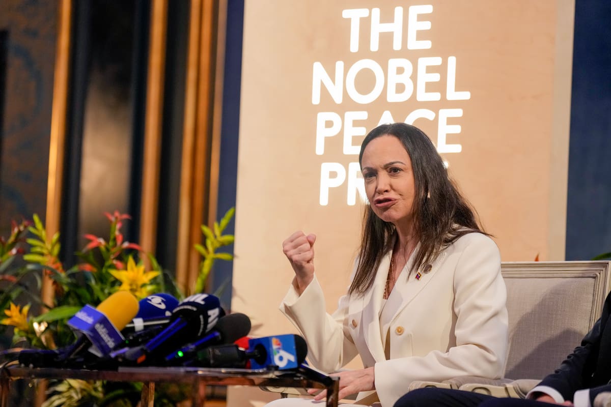 La Premio Nobel de la Paz Maria Corina Machado. //EFE - HEIKO JUNGE