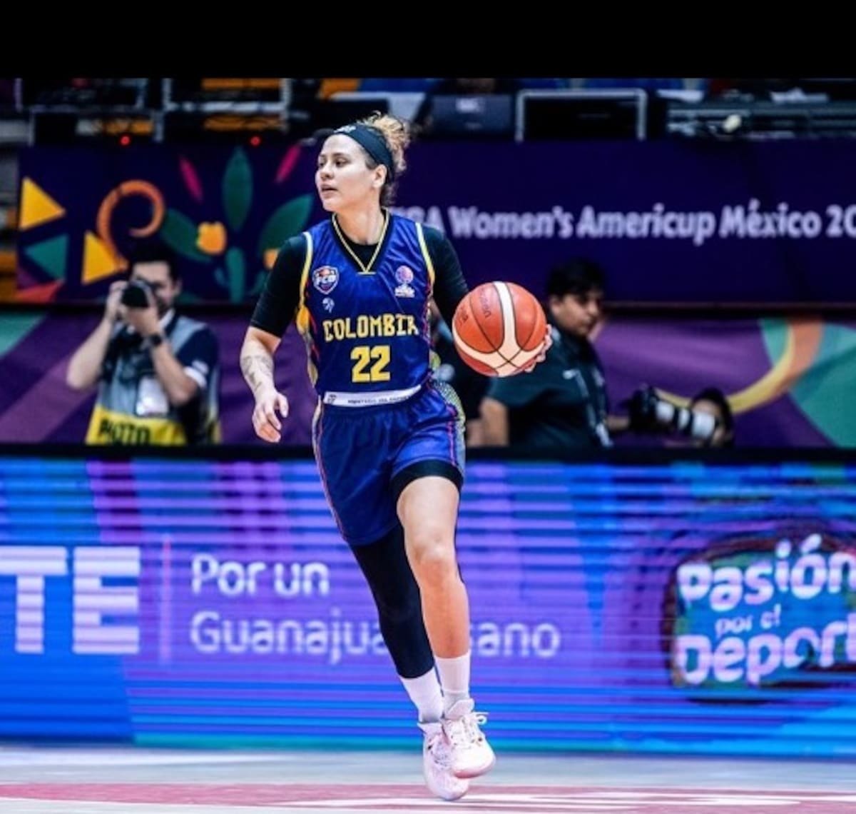 María Esperanza Delgado es una de las habituales convocadas a la selección Colombia femenina de baloncesto. Foto: Instagram de María Esperanza Delgado.