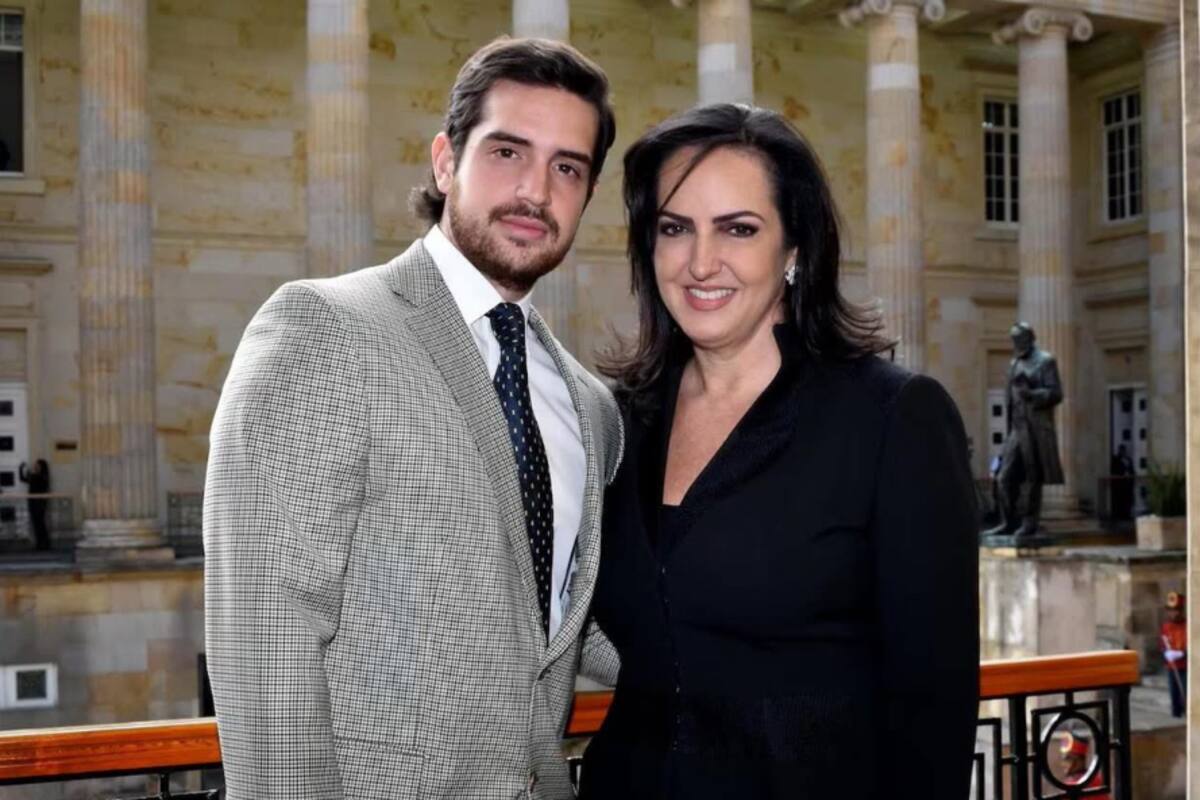 La senadora María Fernanda Cabal y su hijo Juan José Lafaurie Cabal.
Foto: A.P.I.