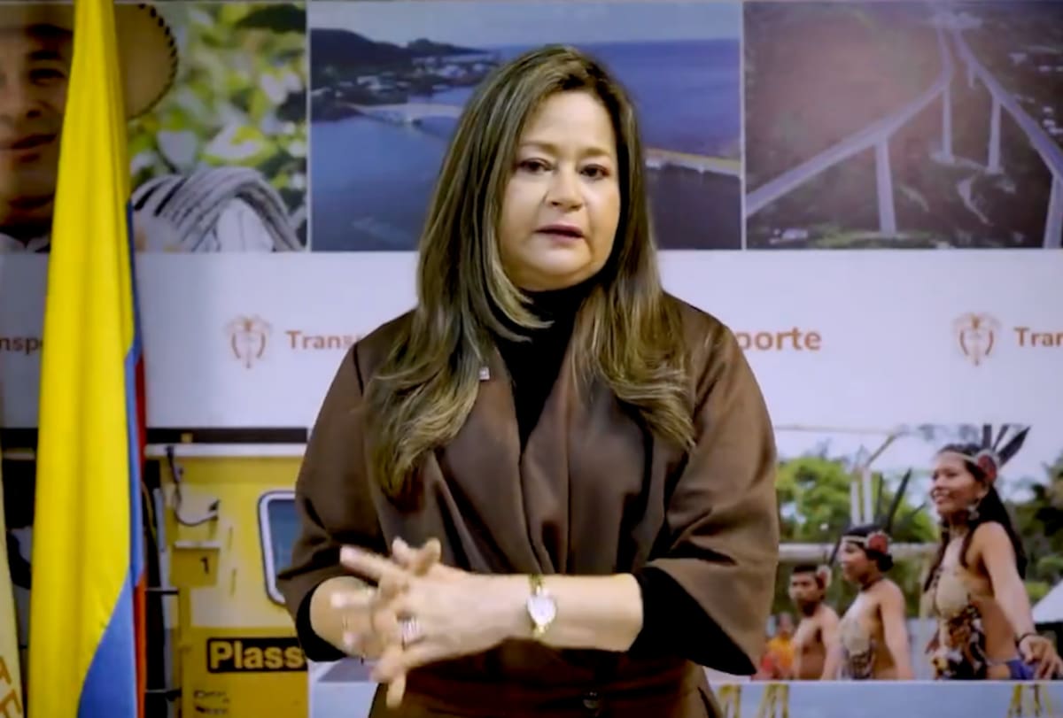 María Fernanda Rojas, ministra de Transporte de Colombia.//Cortesía Mintransporte.