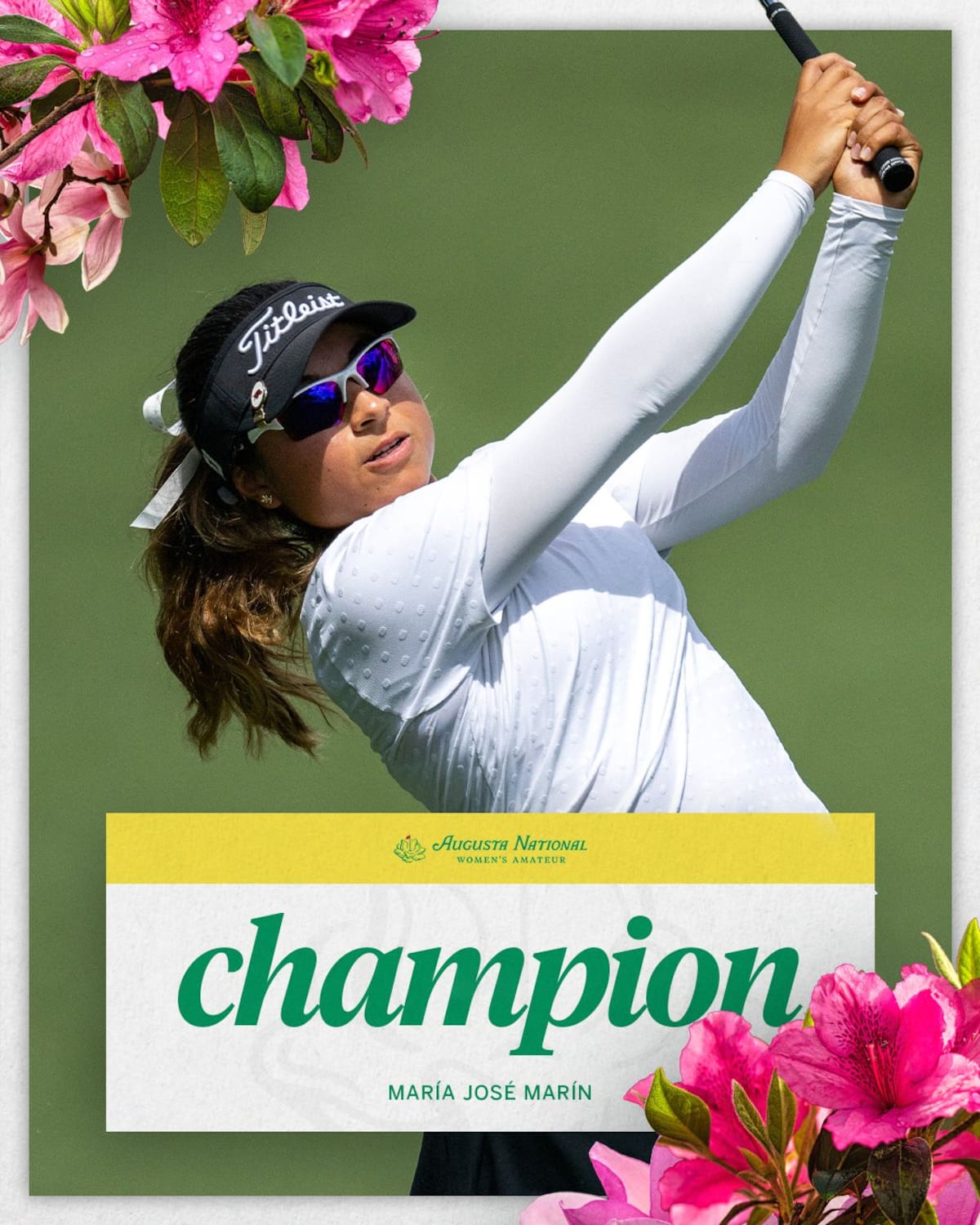 María José Marín es la campeona del Augusta National Women’s Amateur 2026. Foto: @anwagolf