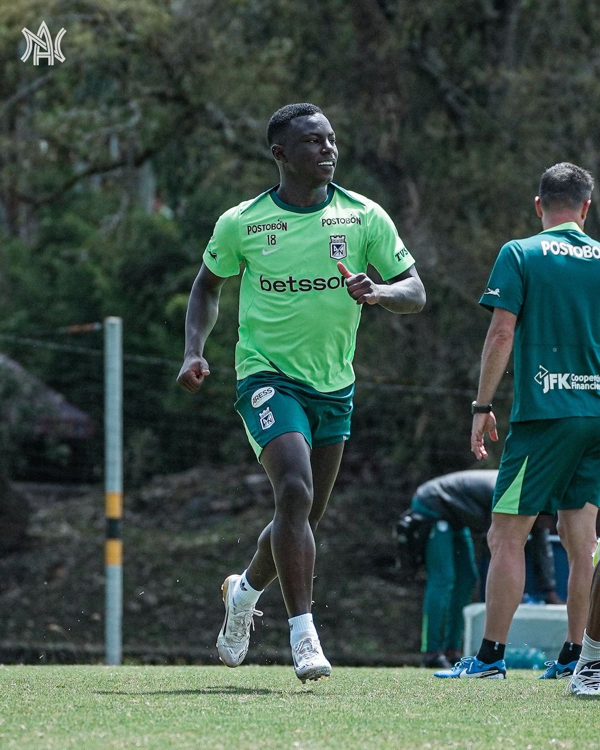Marino Hinestroza habló de la llegada de Marlos Moreno a Atlético Nacional. Foto: Atlético Nacional.