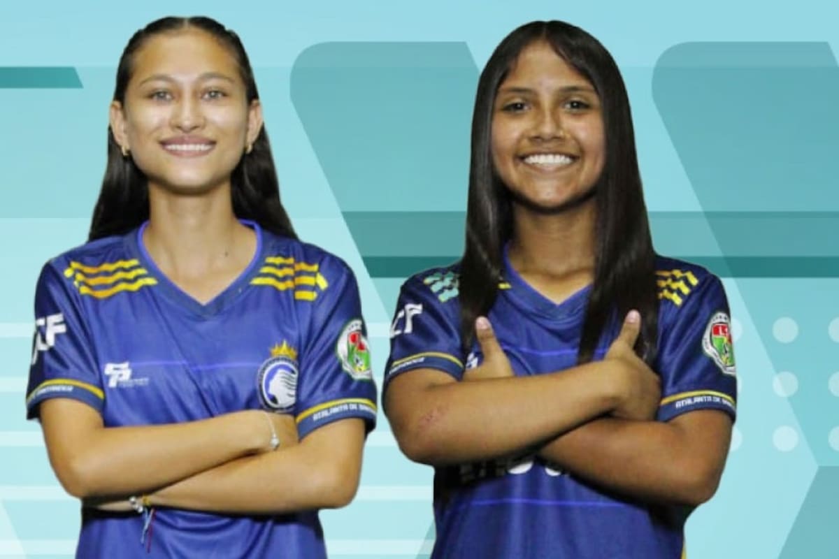 Las santandereanas Marlyn Trujillo y Ashley Gabriela Pérez fueron convocadas a la selección Colombia Sub-15 que se prepara para los Juegos Sudamericanos de la Juventud. Foto: cortesía Club Atalanta.