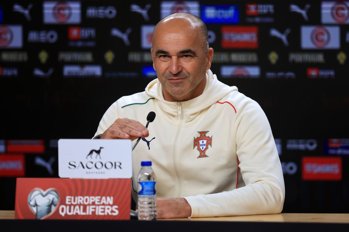 El seleccionador nacional de Portugal, Roberto Martínez, durante una rueda de prensa. EFE/EPA/Estela Silva