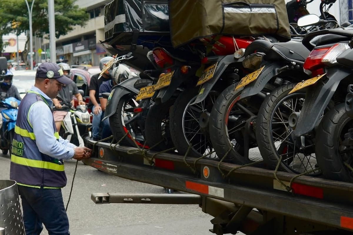 Más de 11.000 motos inmovilizadas en Bucaramanga reportan las autoridades