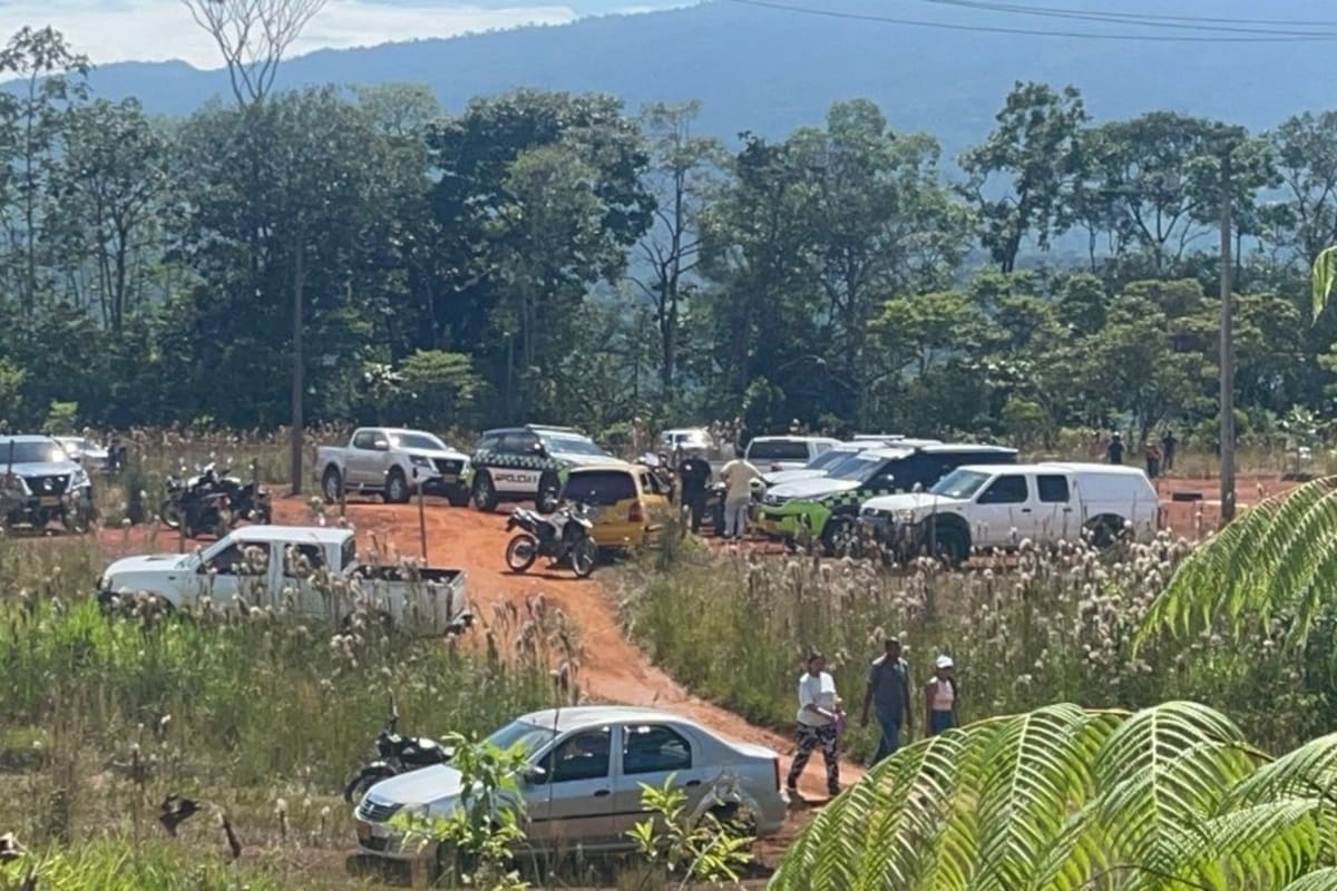 Masacre en Mocoa deja cinco jóvenes muertos en una zona boscosa del barrio Villa Rosa. | Foto: Tomada de Redes / API