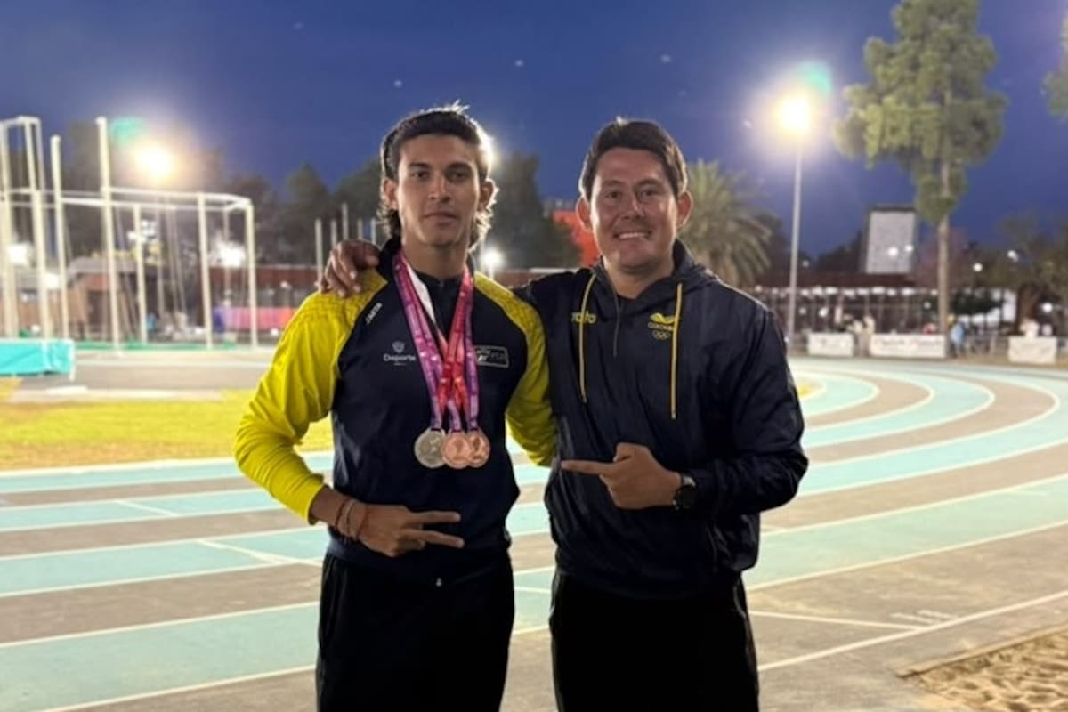 Peña integró el relevo mixto 4x100 metros junto a Marleth Ospino, Danna Bánquez y Enoc Marun Romero. El equipo registró 43,36 segundos y estableció una nueva marca nacional. /FOTO: Suministrada