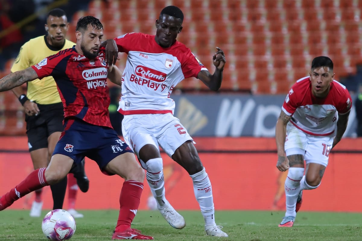 Santa Fe y DIM buscan salvar el año internacional de Colombia en Sudamericana. Foto: Cortesía Win Sports.