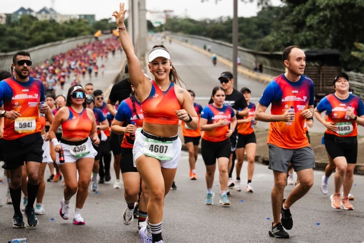 Se cumplió el lanzamiento de la Media Maratón de Bucaramanga de la Fundación Cardiovascular de Colombia. Foto: prensa de la FCV.