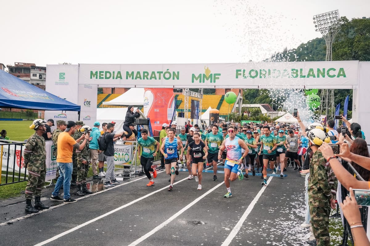 Media Maratón de Floridablanca, Santander. (Running Bucaramanga / VANGUARDIA)