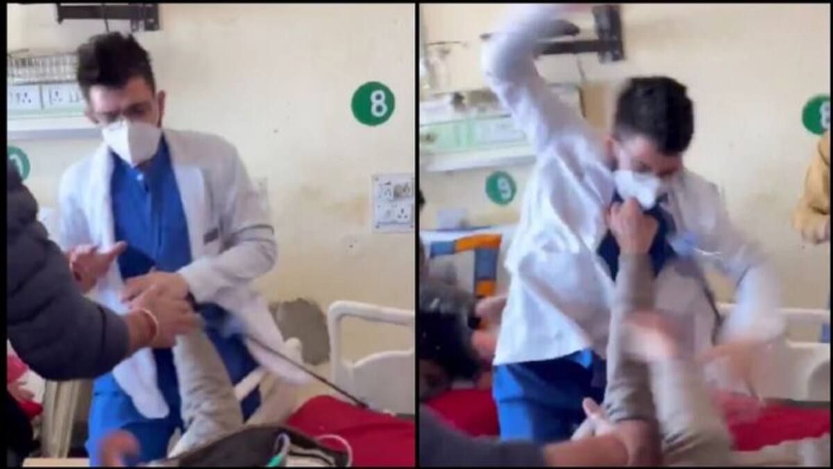Médico golpea a paciente en IGMC Shimla, el hospital más grande de Himacha en India, el video se vuelve viral.