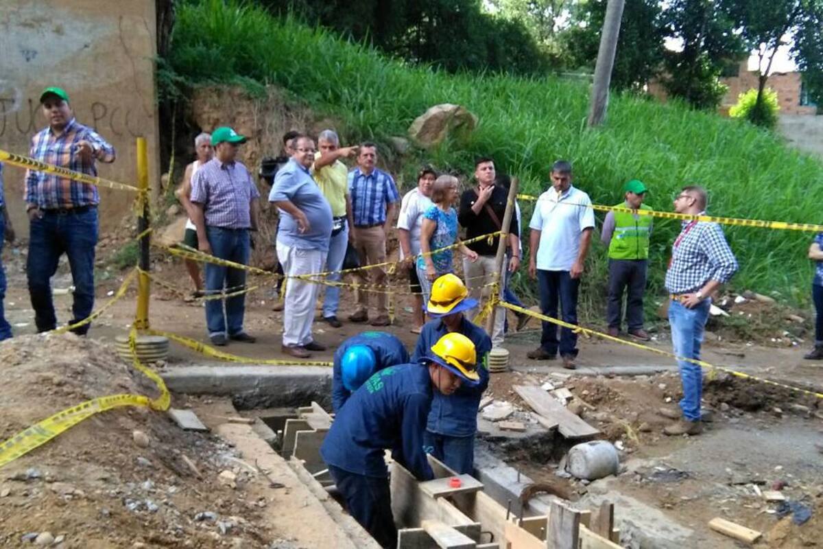 Estas son algunas de las obras que se realizan en la Comuna 9 para mitigar el riesgo de inundaciones. (Foto: Alcaldía AMB / VANGUARDIA LIBERAL)