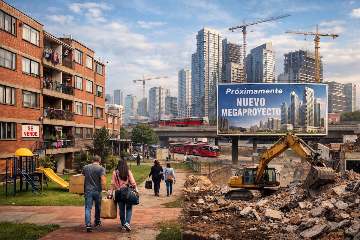 Un reconocido conjunto residencial de Bogotá está cerca de desaparecer debido a un ambicioso proyecto de renovación urbana que transformará el sector y obligará a varias familias a abandonar sus viviendas.
Foto tomada de: IA