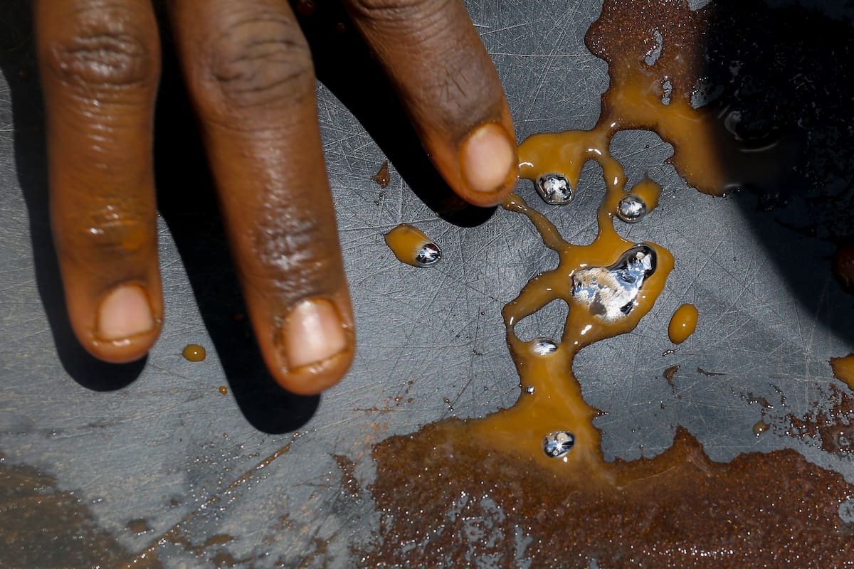 Minería ilegal en el páramo de Santurbán.