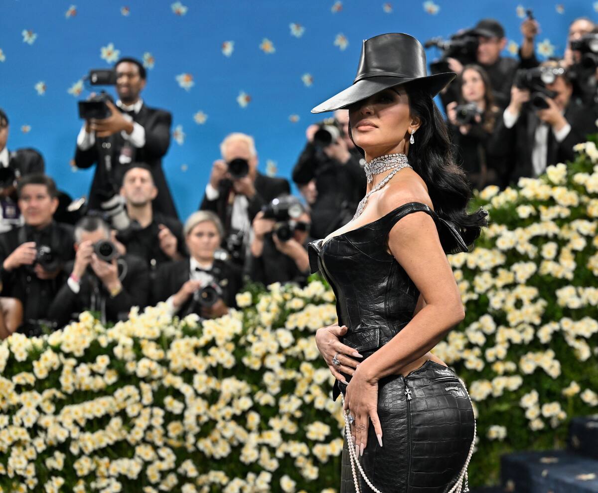 Kim Kardashian en la Met Gala 2025. //Foto: AP.