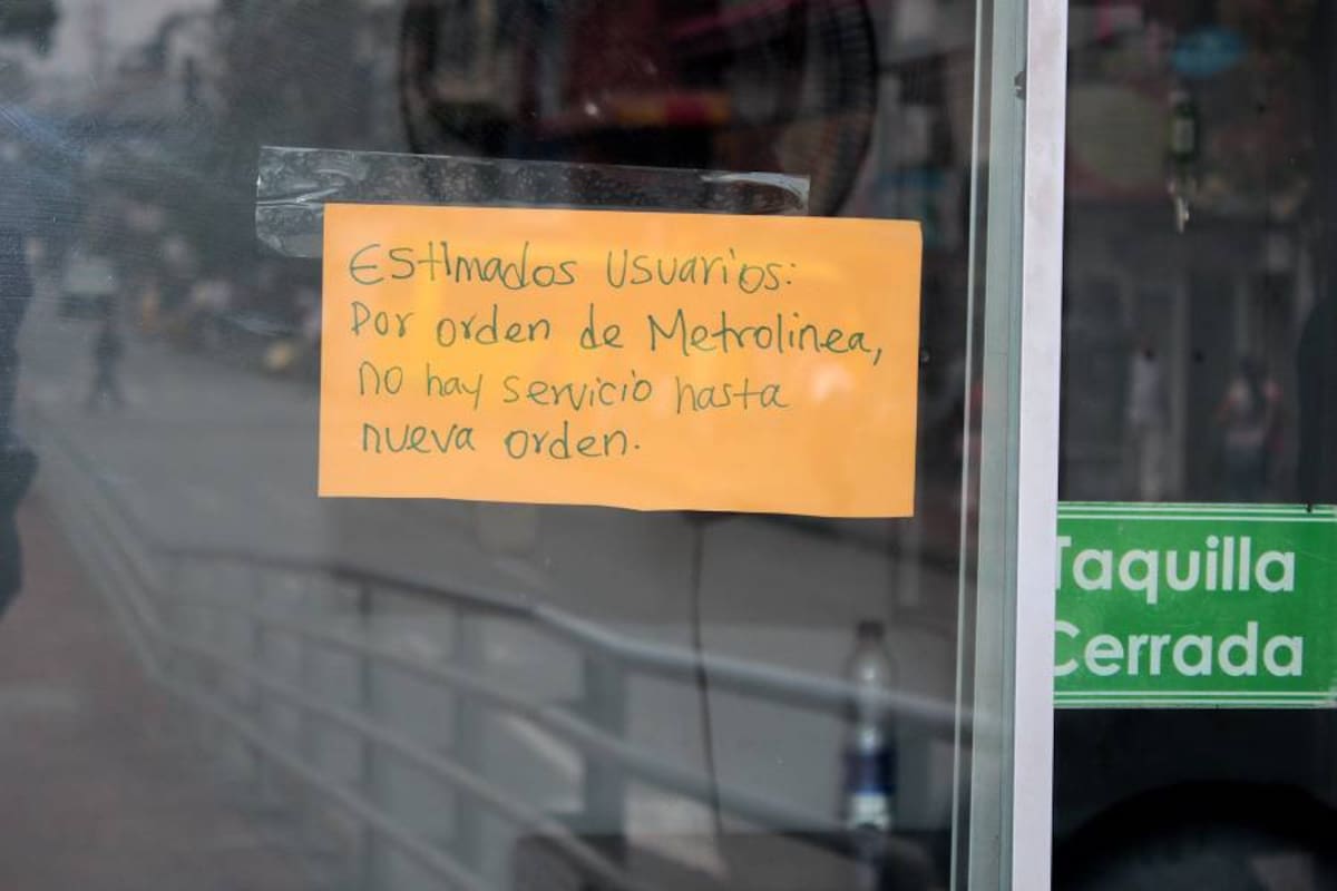 Metrolínea No Mueve sus buses.