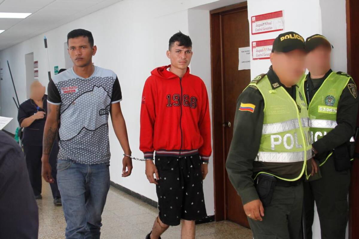 Óscar Roberto Zerpa y Elier Josué Mejía fueron enviados ayer a la cárcel, bajo medida de aseguramiento.
