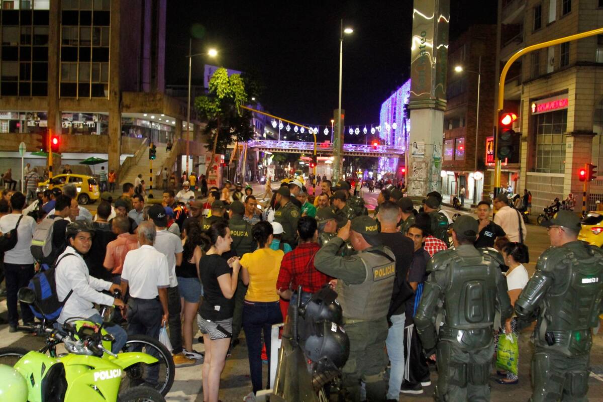 La Policía logró controlar los disturbios en el Centro de Bucaramanga