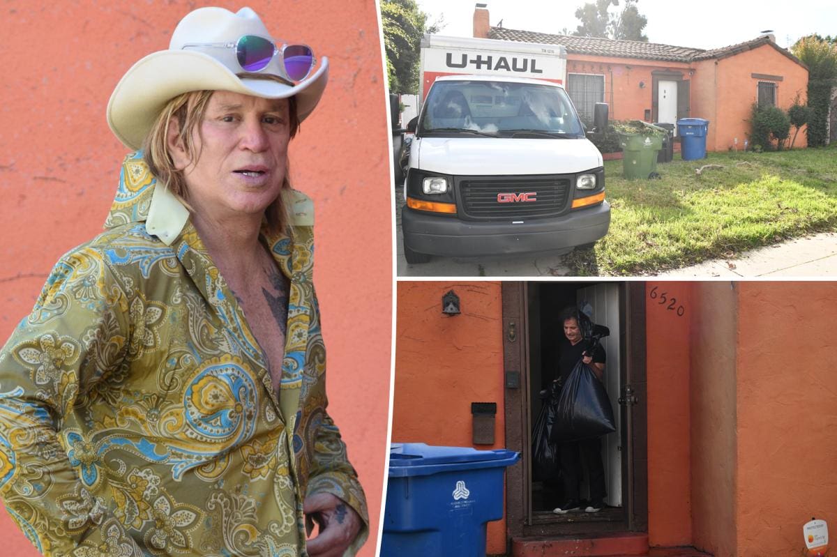 El actor Mickey Rourke fue desalojado de su casa en Los Ángeles tras atrasarse en el pago del alquiler. Documentos indican que debía casi 60.000 dólares por la propiedad en Beverly Grove.