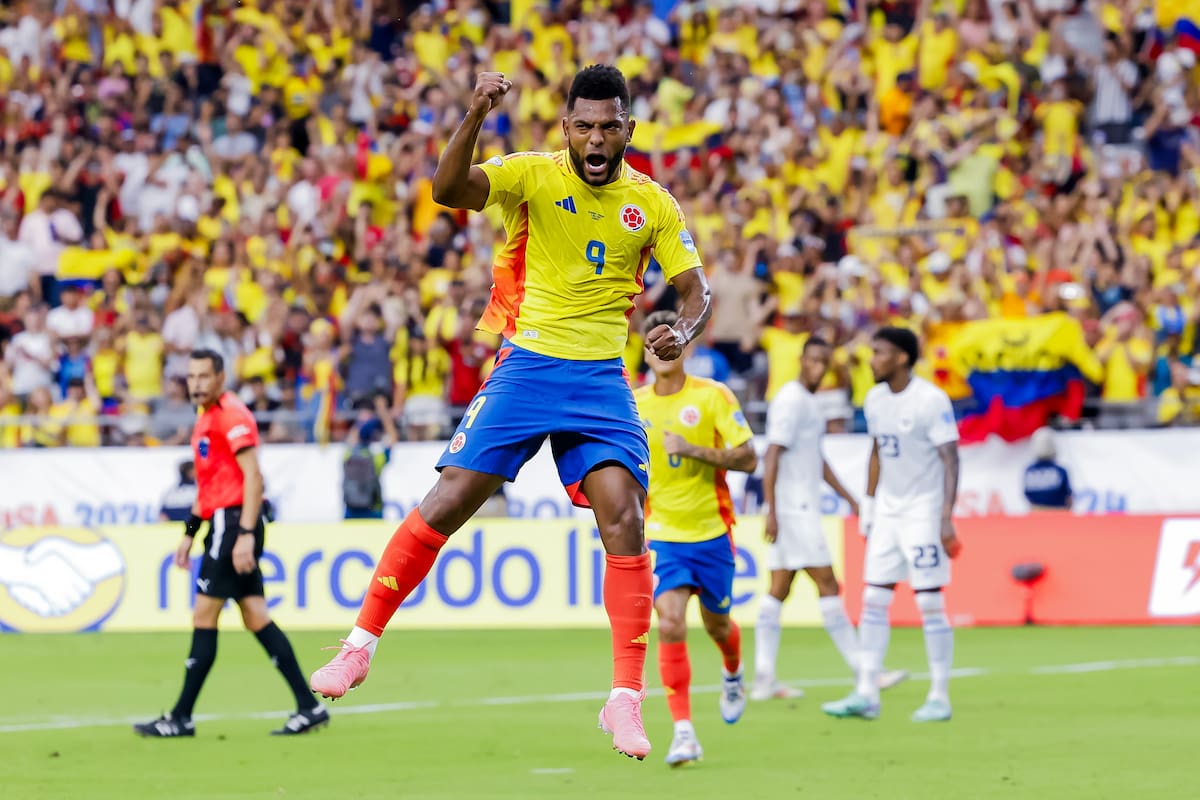 Borja marcó el quinto gol ante Panamá en la Copa América.