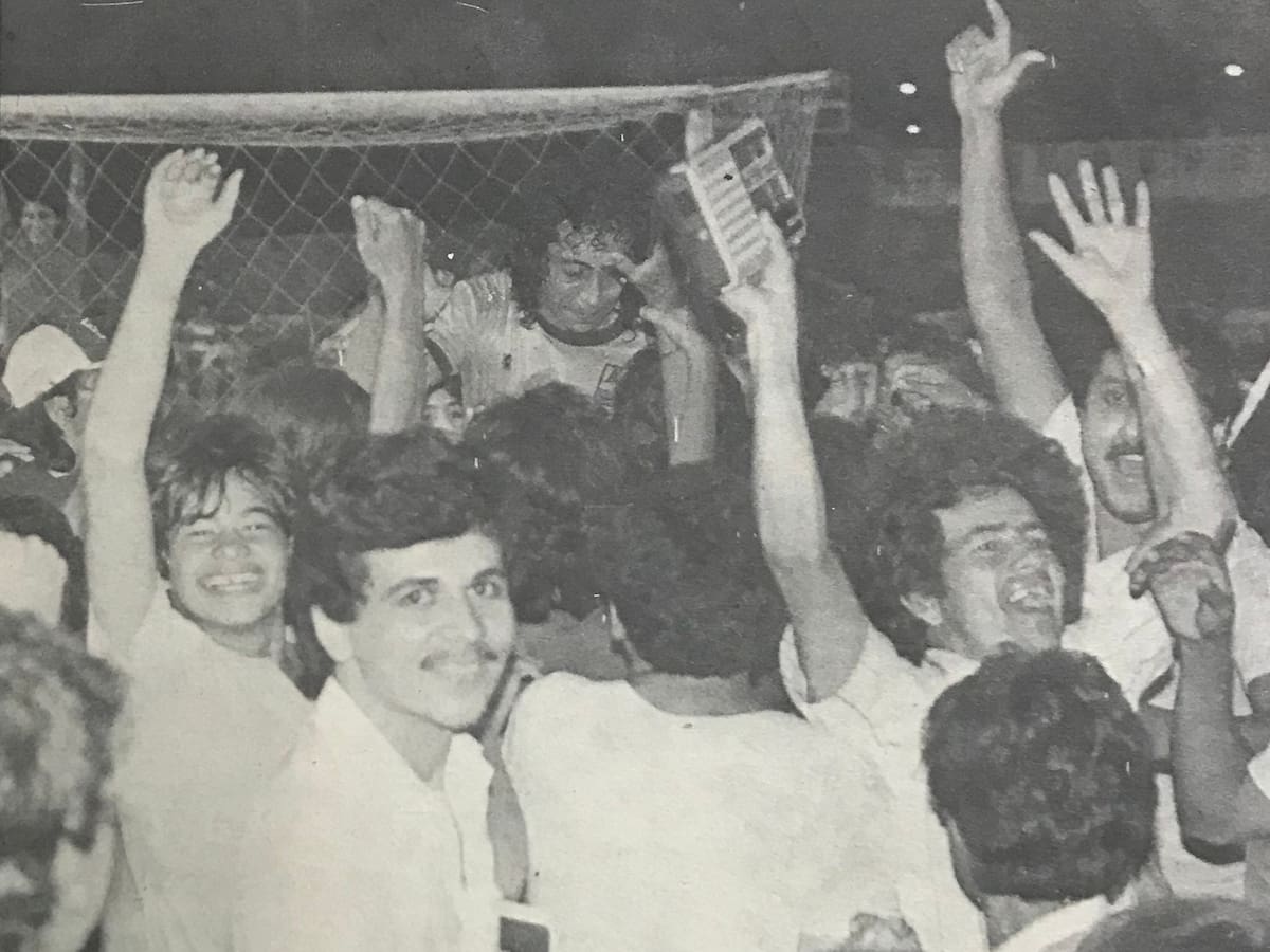 Miguel Oswaldo González consiguió el título de goleador de la Liga colombiana en 1985. Foto: Archivo / VANGUARDIA