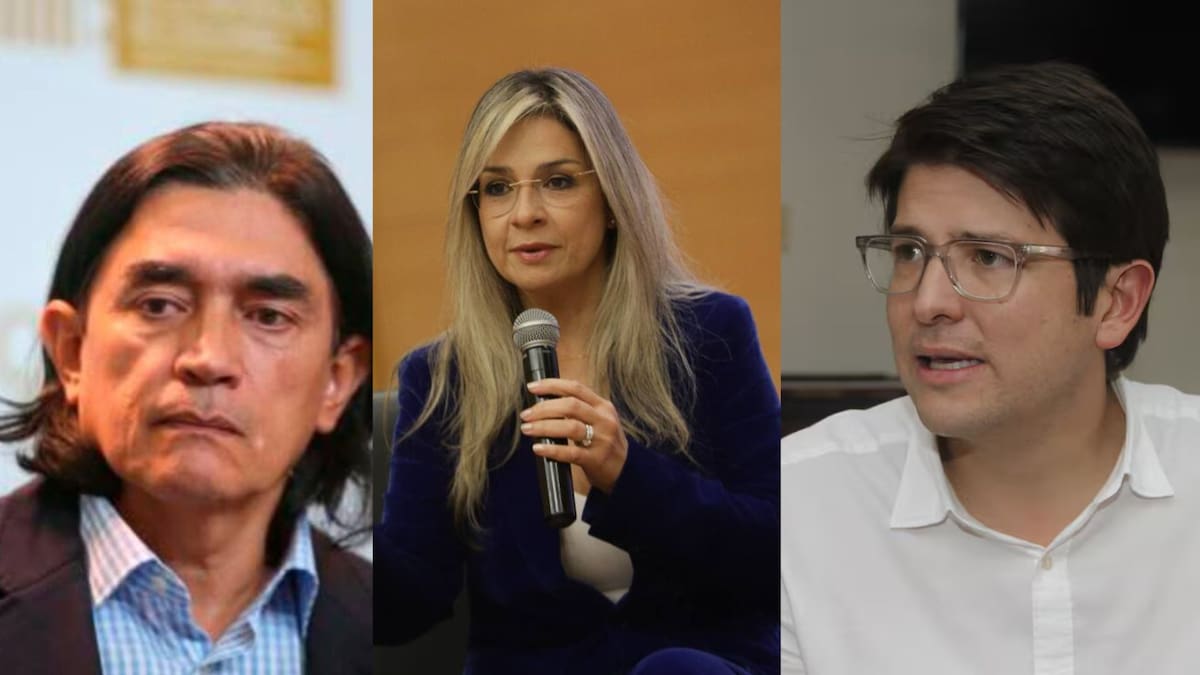 De izquierda a derecha: Gustavo Bolívar, Vicky Dávila y Miguel Uribe Turbay.
Foto: Colprensa y archivo.