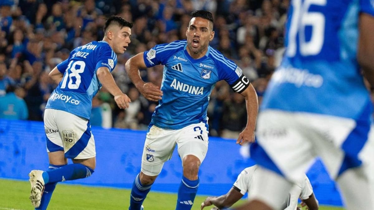 De la mano de Radamel Falcao, Millonarios es líder parcial del Grupo B de los cuadrangulares semifinales de la Liga BetPlay 2025-I. Foto: 'X' Millonarios.