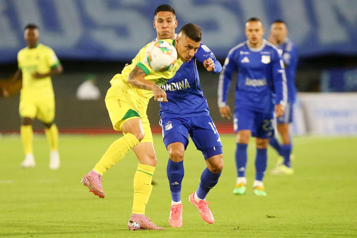 Bogotá. Julio 25 de 2026. Millonarios enfrenta a Atlético Bucaramanga, por encuentro válido de la Liga BetPlay II 2026 de la fecha 1 en el Estadio Nemecio Camacho El Campin. (Colprensa - Lina Gasca).