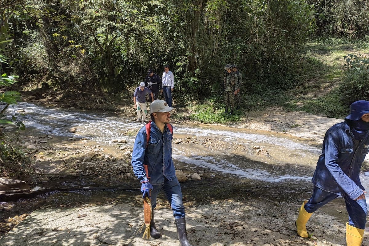 Autoridades como Cdmb, Alcaldía de Bucaramanga, Ejército y Policía conformaron un equipo de trabajo que adelanta este tipo de intervenciones y controles en zonas de protección. (Suministrada / VANGUARDIA)