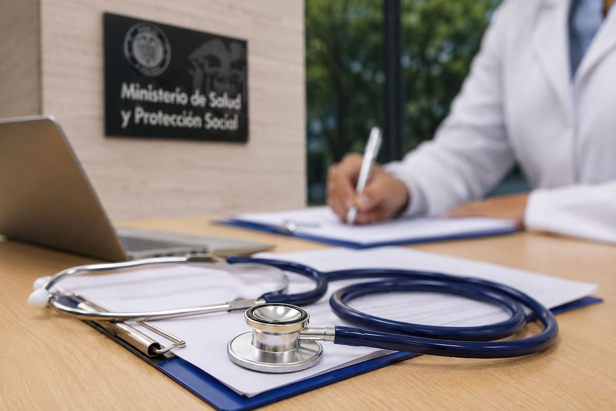 Imagen de referencia sobre el sistema de salud y la atención médica en Colombia. Imagen de referencia recreada con IA.