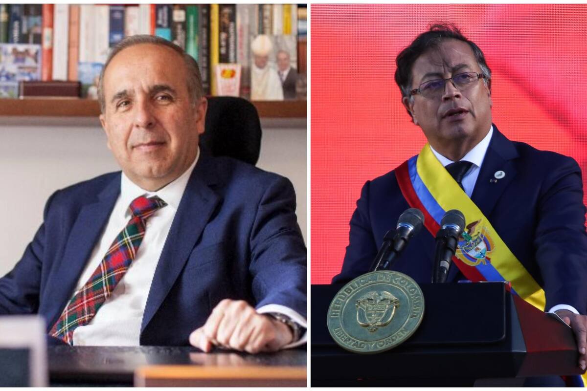 Ministro de Transporte, Guillermo Reyes; y el presidente Gustavo Petro Suministrada / VANGUARDIA