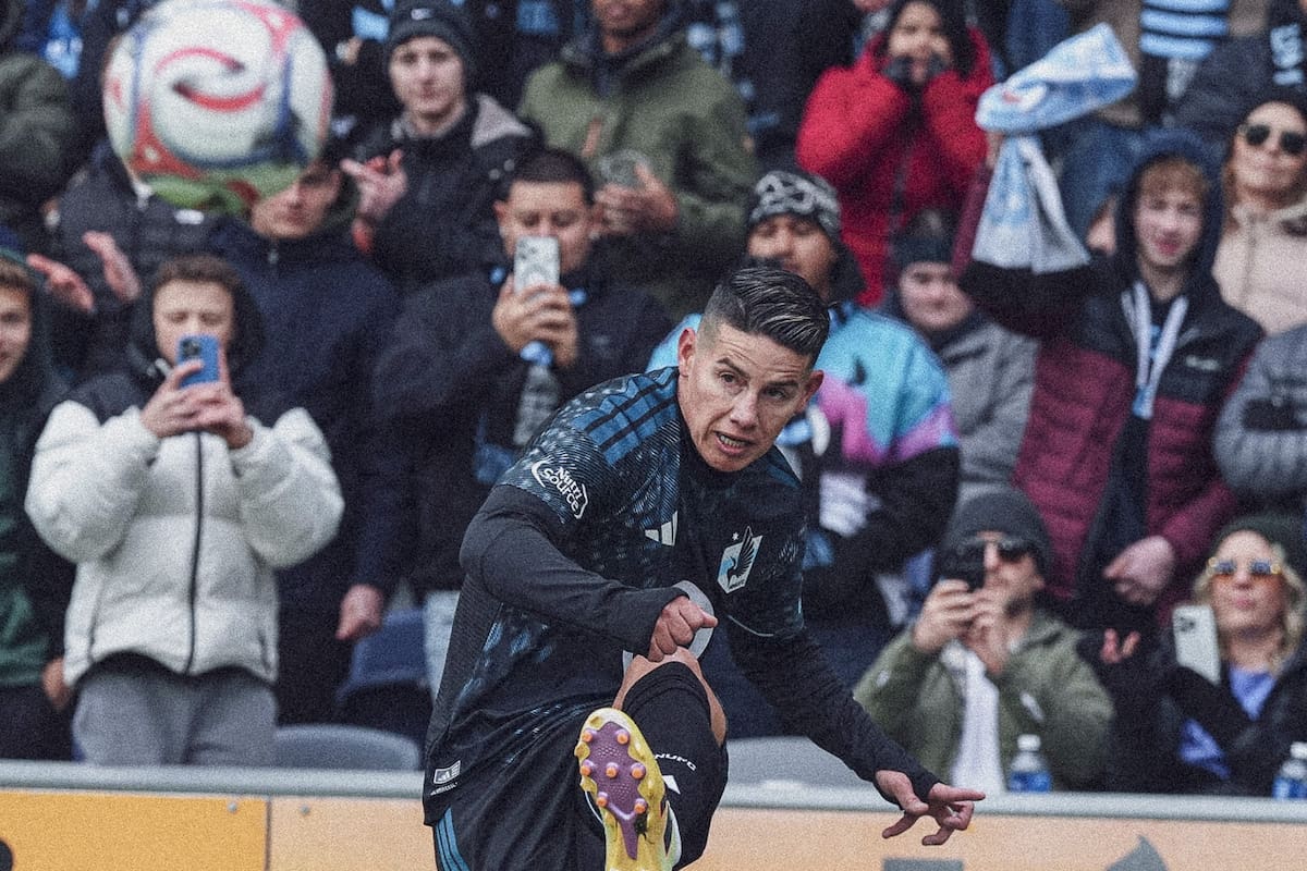 James Rodríguez jugó para el Minnesota United, en el empate 0-0 contra el Seattle Sounders, por la quinta fecha de al MLS. Foto: Minnesota United.