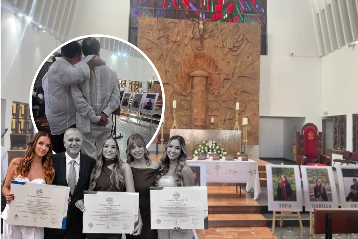 "He estado en una iglesia de Cali en la misa fúnebre de las hermanas Sofía e Isabel Saavedra y su padre y madre muertos en el terremoto en un edificio", Gustavo Petro. Foto: Redes Sociales