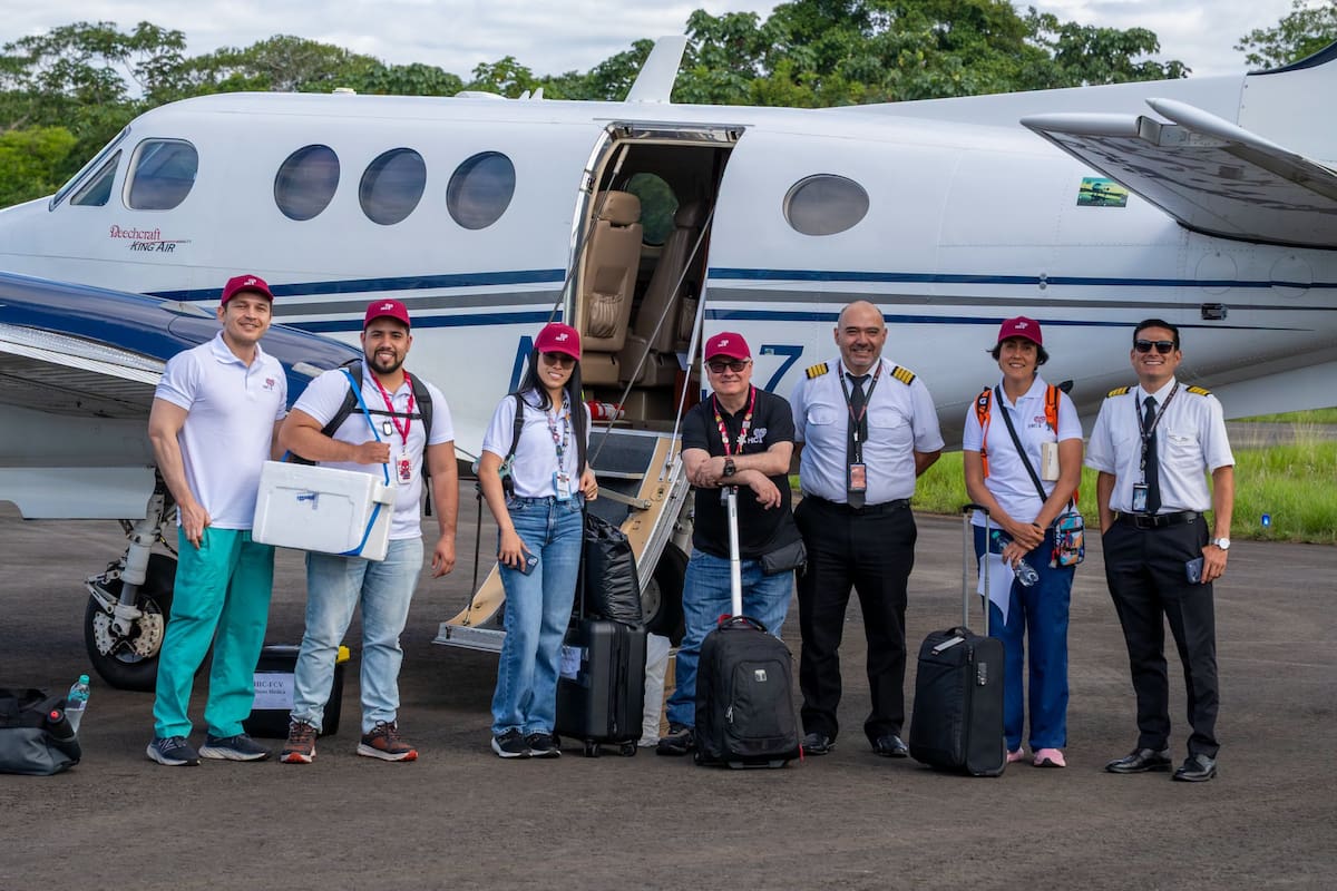 Así partió desde Bucaramanga la misión médica HIC hacia Buenaventura. Foto: Cortesía FCV