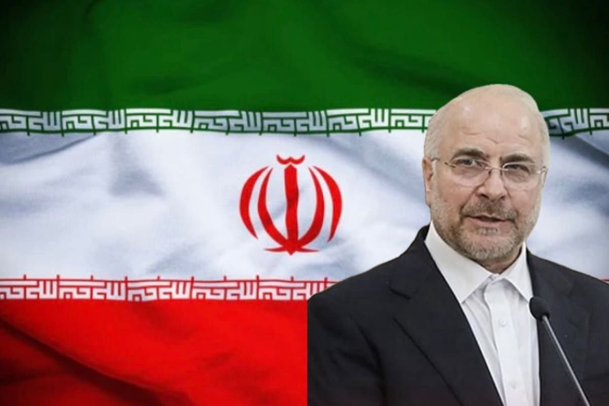 Mohammad Baqer Qalibaf, presidente del Parlamento de Irán, durante una intervención oficial en Teherán.
Foto tomada de: Realizada-Canva