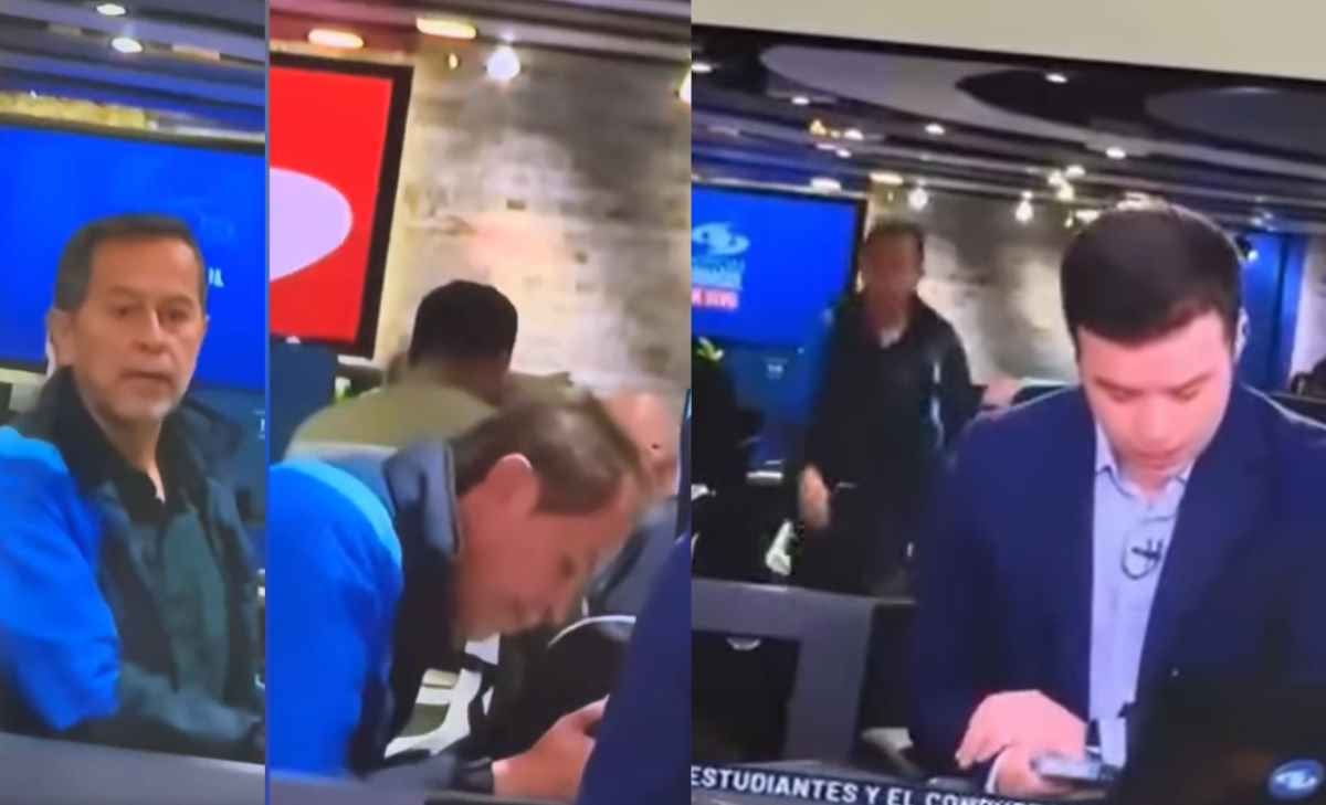 Lo pillaron en vivo: trabajador de Noticias Caracol intentó besar a colega.