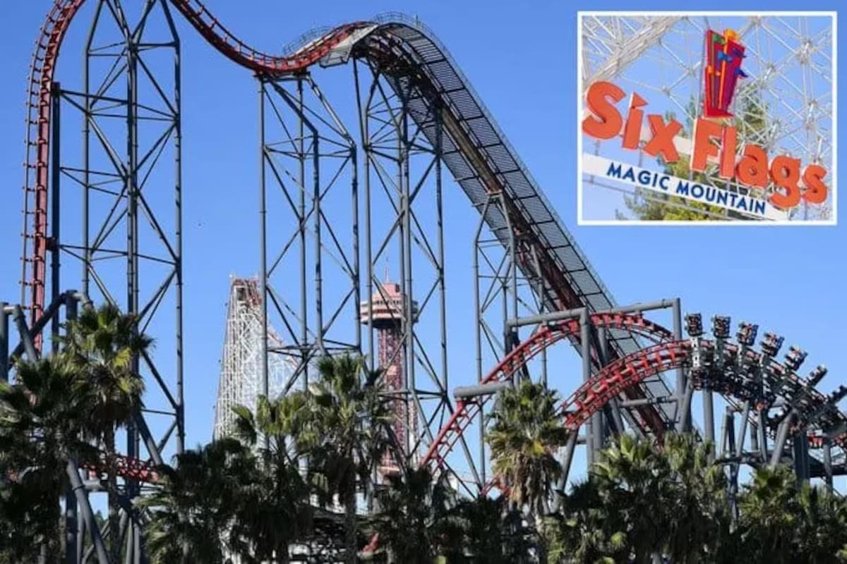 Investigan montaña rusa de Six Flags en California tras dos mujeres sufrir graves lesiones cerebrales.