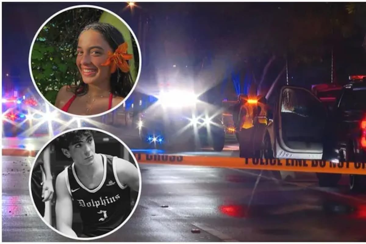 Identifican a las víctimas del fatal accidente en Doral: Alessia Tucci y Mateo Dávila.