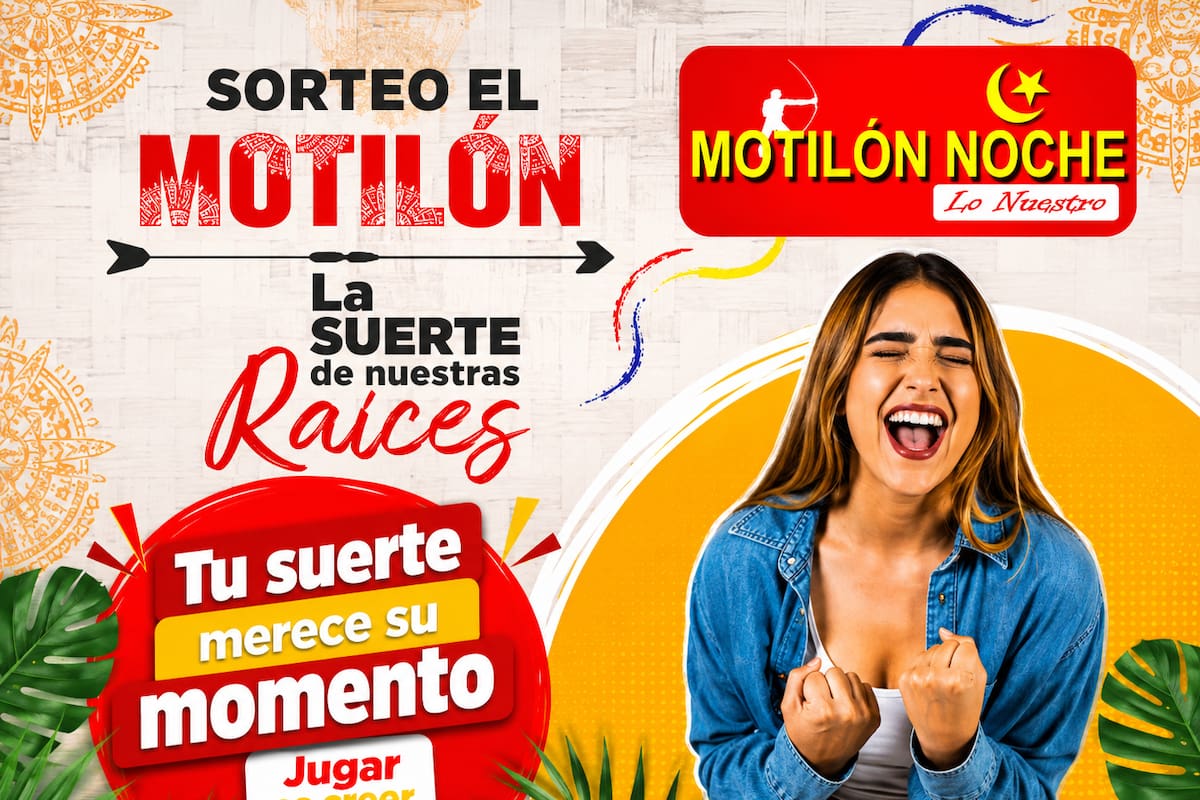 Sorteo de hoy del chance Motilón Noche.