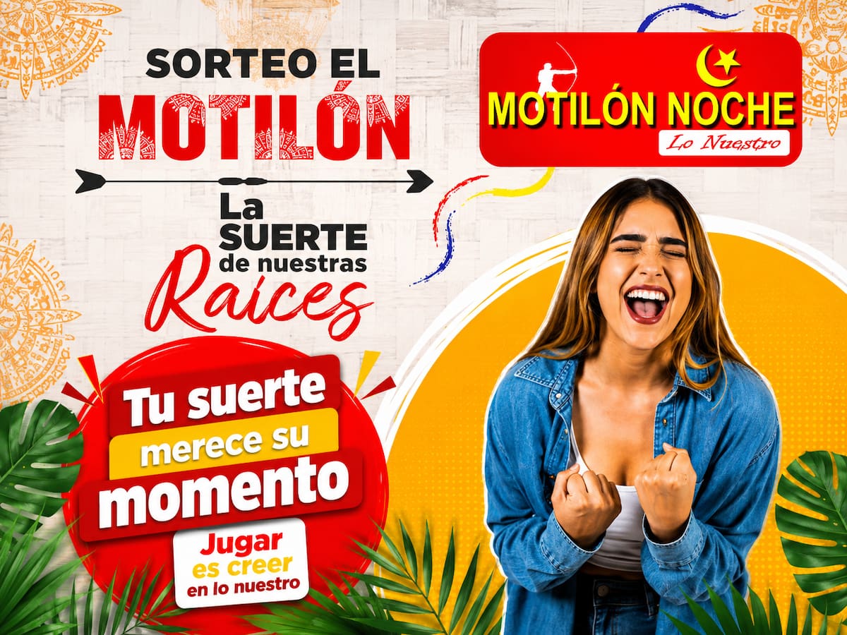 Sorteo de hoy del chance Motilón Noche.