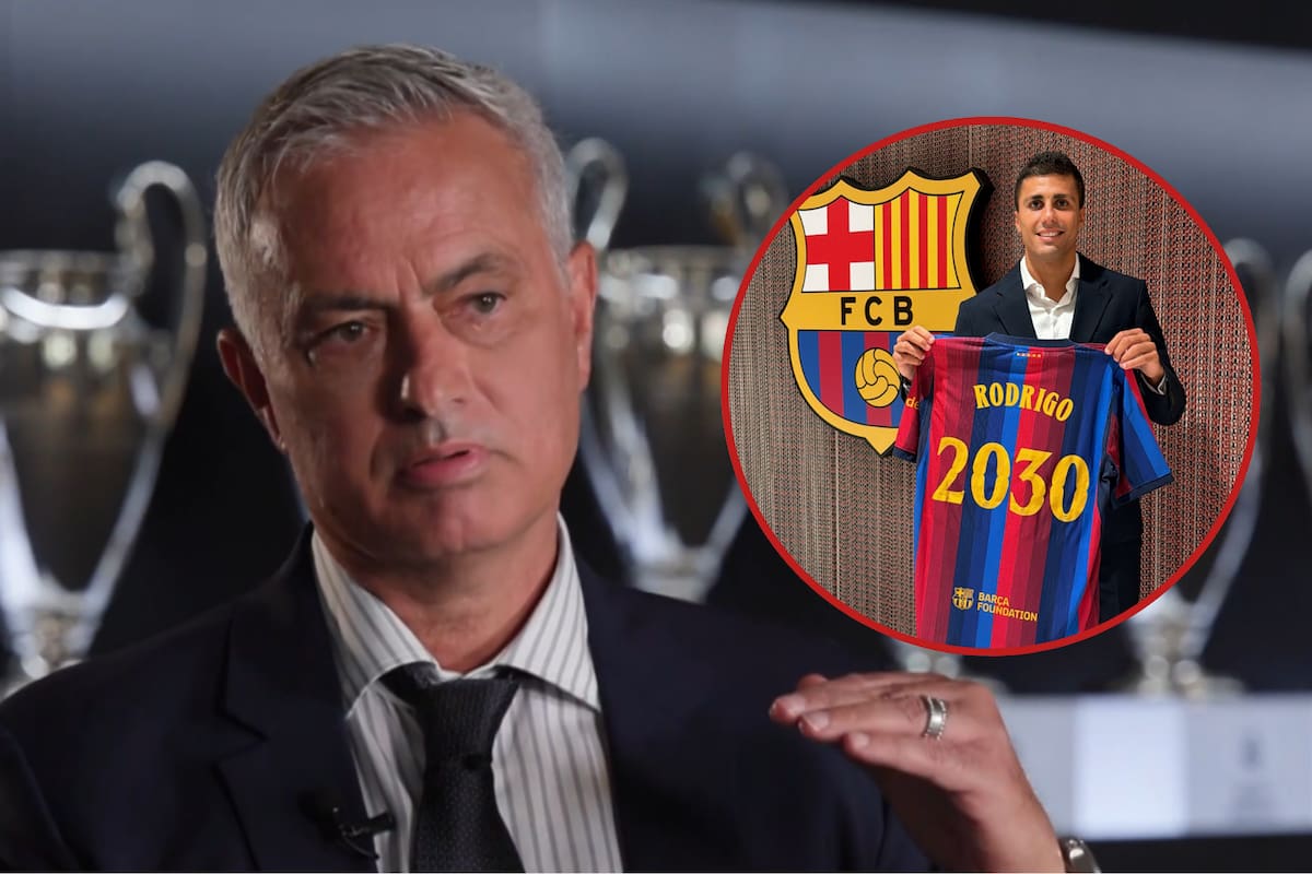 Mourinho habla de Rodri y su fichaje por el Barcelona: la contundente razón por la que el Real Madrid desistió.