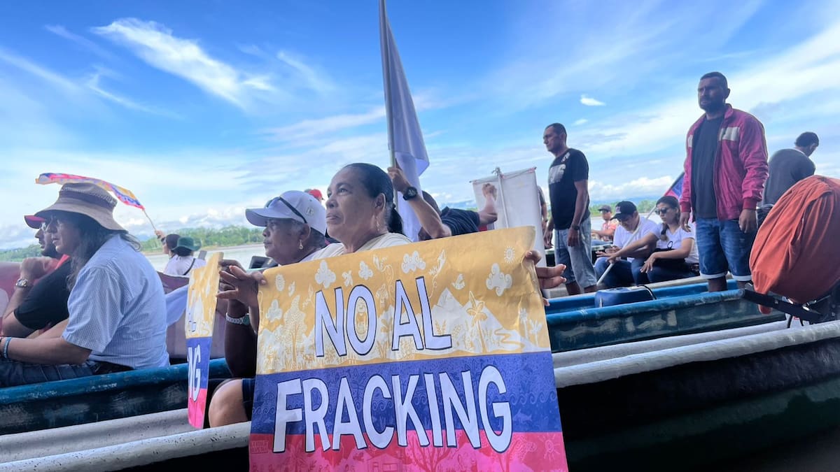 Con una caravana por el río Magdalena y una marcha por las principales vías de Puerto Wilches, organizaciones sociales y ambientales reiteraron su rechazo al fracking en el Magdalena Medio.
Lesly Cifuentes/Vanguardia