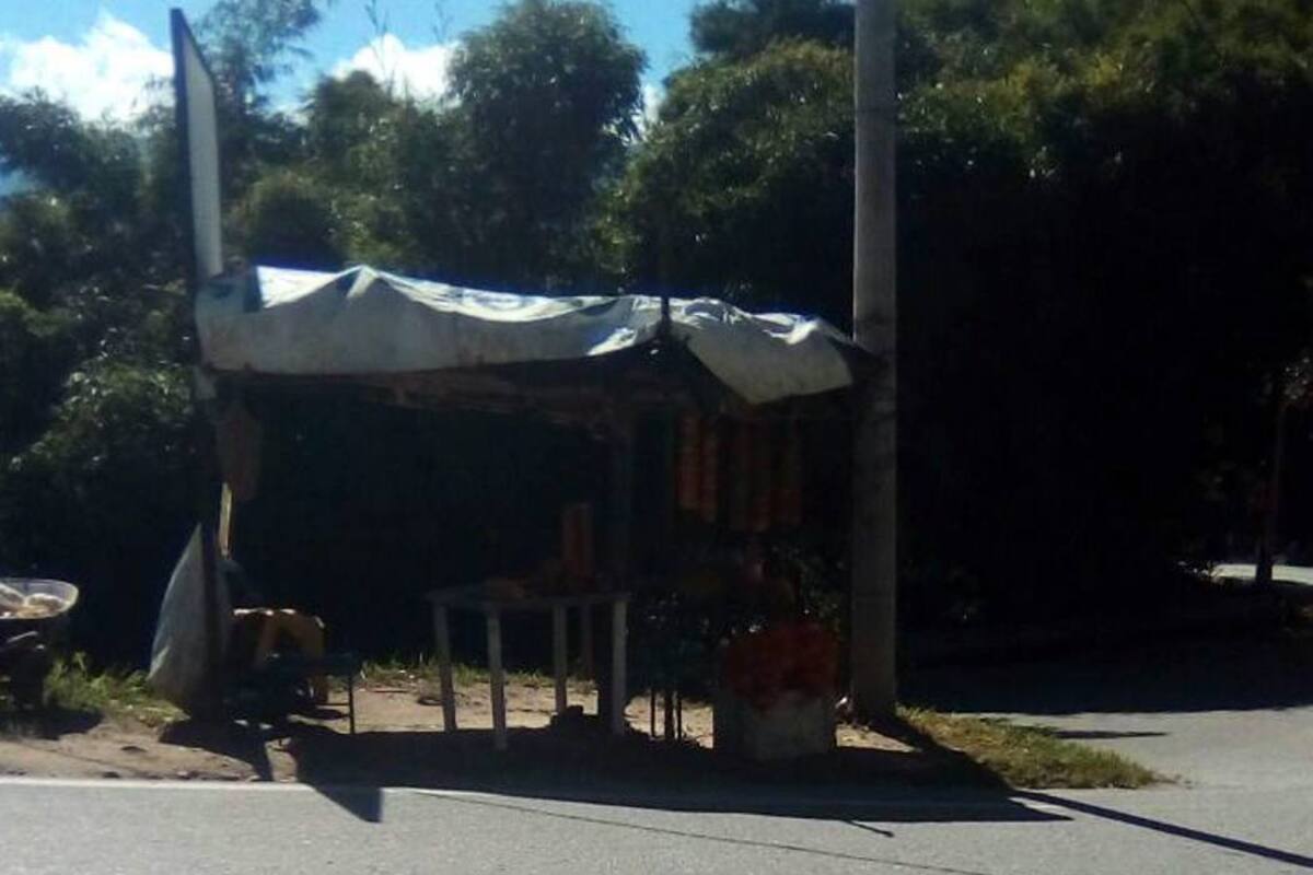 Este es el lugar donde fue encontrado herido Edilberto Guevara, quien perdió la vida el miércoles en el HUS. (Foto: Suministrada / VANGUARDIA LIBERAL)